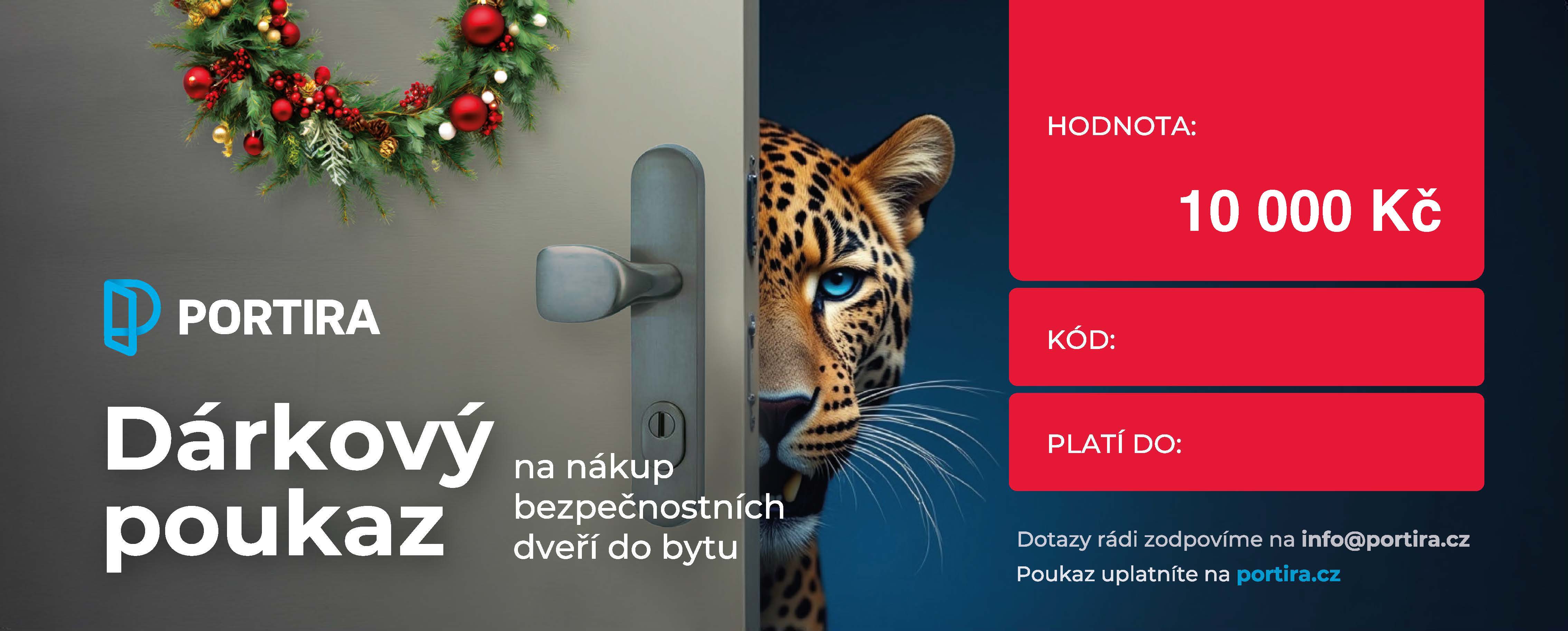 Vánoční dárkový poukaz na 10 000 Kč