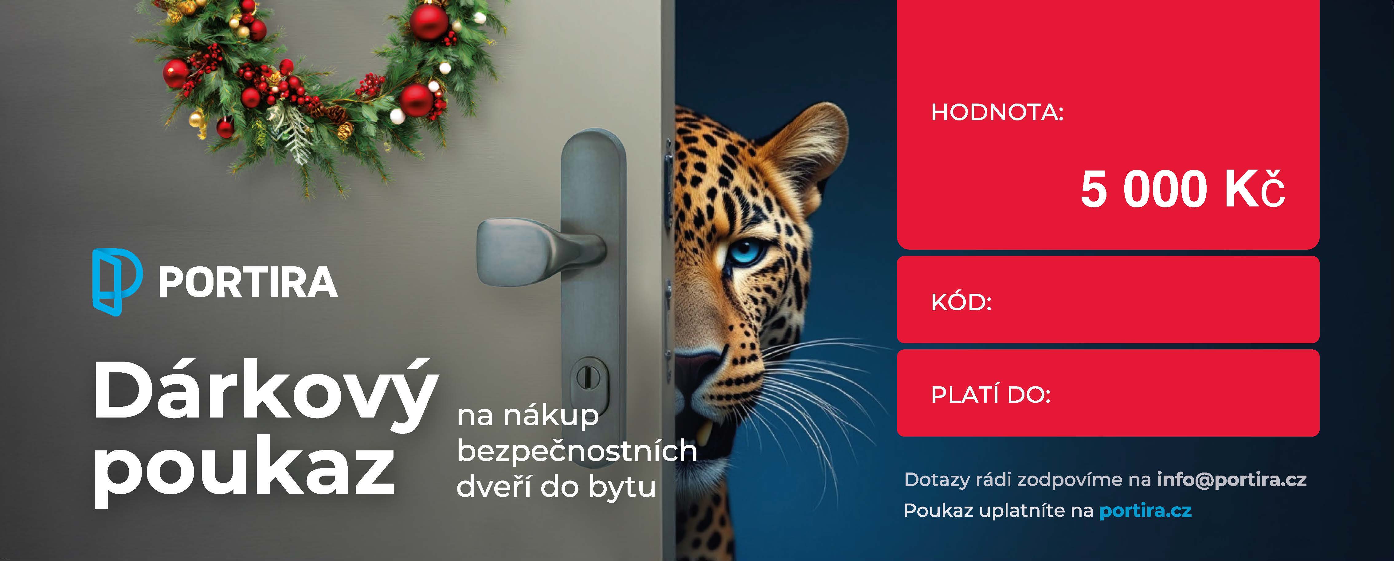 Vánoční dárkový poukaz na 5 000 Kč