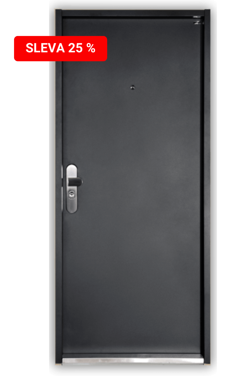 Bezpečnostní dveře v designu HLADKÉ v dekoru antracit